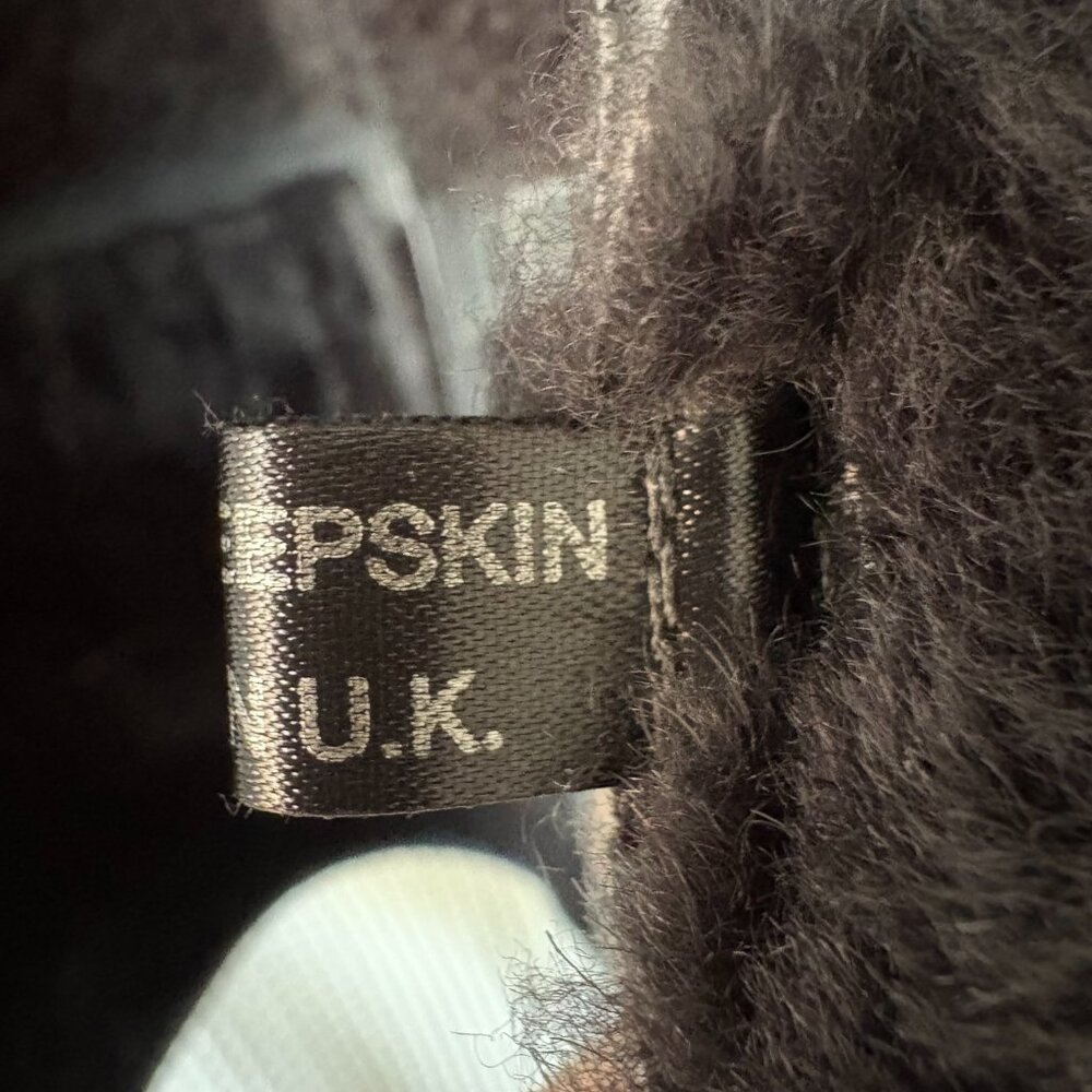 Vtg Owen Barry warm gray sheepskin shearling men's coat size XL [FLAWED; READ] - Picture 8 of 8
